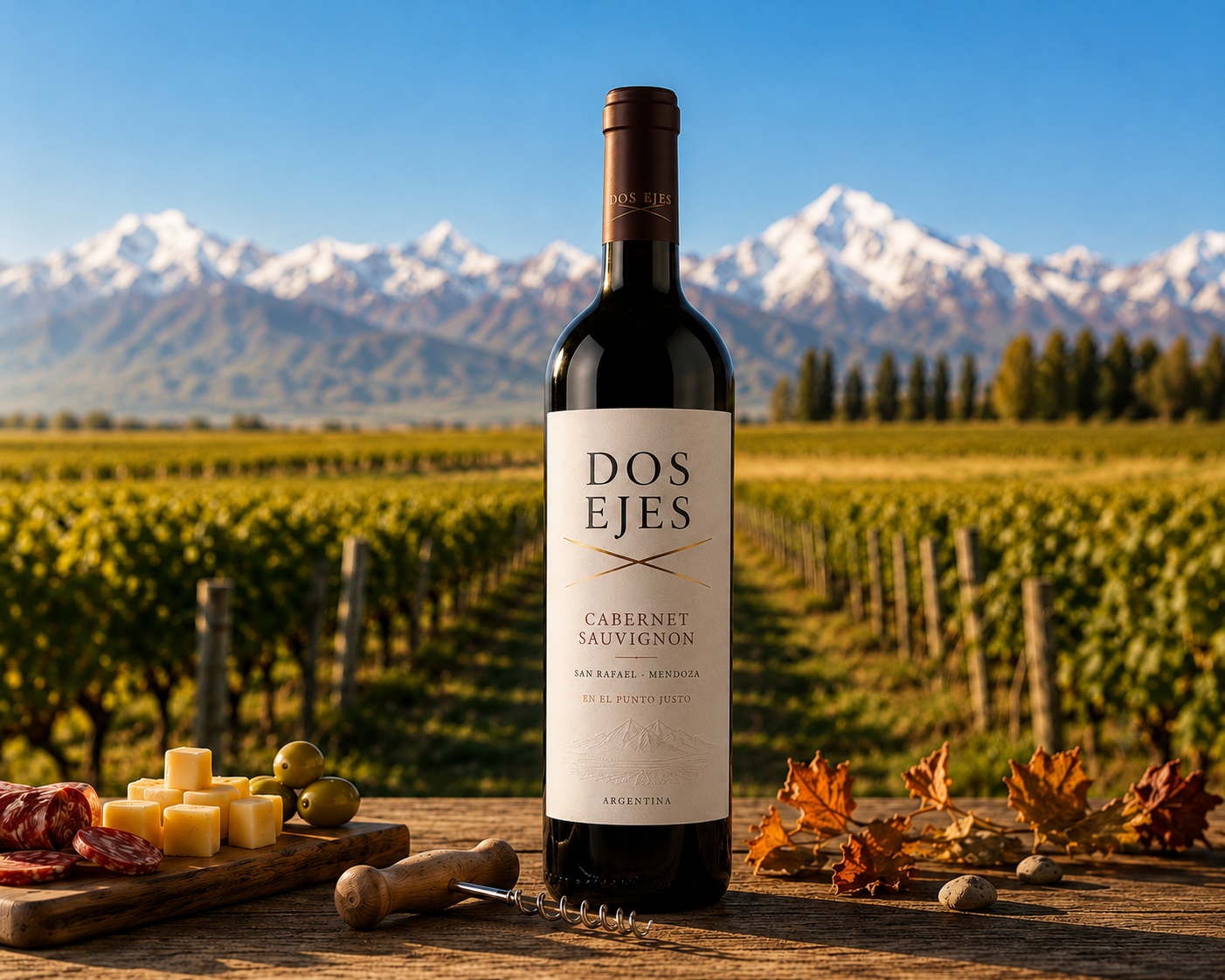 Botella de Cabernet Sauvignon Dos Ejes
